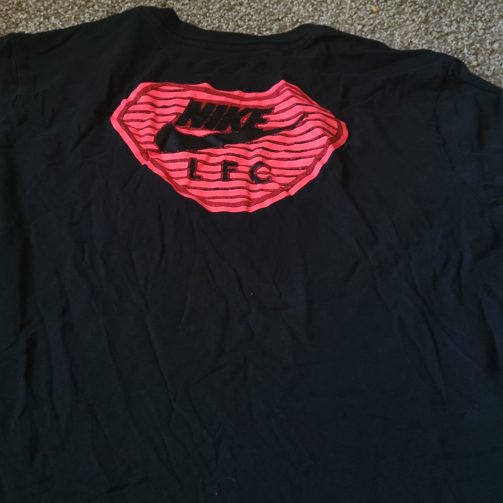 Nike Liverpool F.C. Travel Long Sleeve Cotton Shirt Black Size XL - Picture 9 of 10